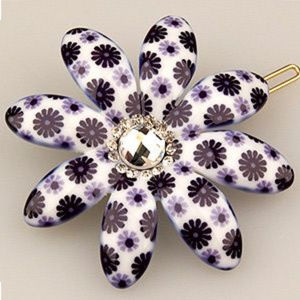 1x Vignette Violet Petal Cubitas Picabia Barette